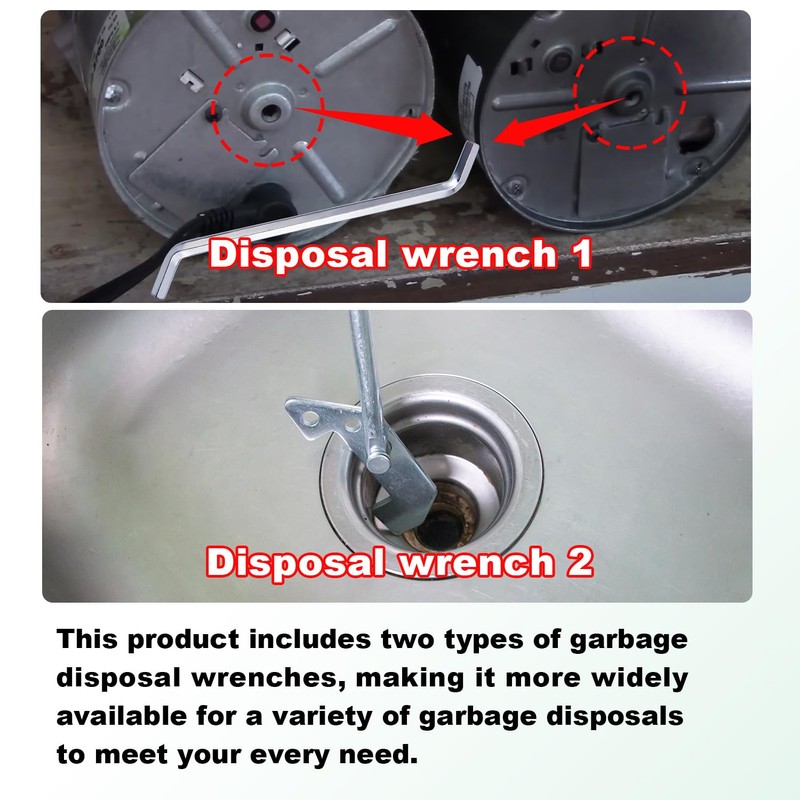 Aottykro Garbage Disposer Unjamming Wrench/WRN-00 Garbage Disposal Wrench Tool,Garbage Disposal