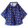 QIKADO Poncho Antipioggia Bambino, Poncho Pioggia Bambina con Cappuccio e