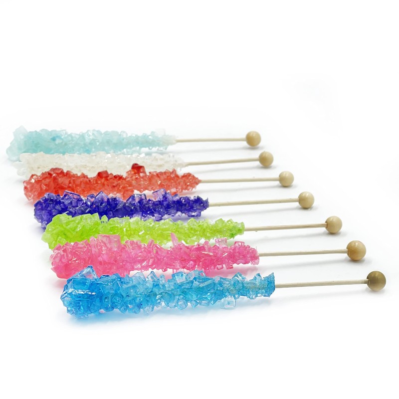 Fruidles Rock Candy Lollipops Pops Suckers, Variety Color Assortment, Individually