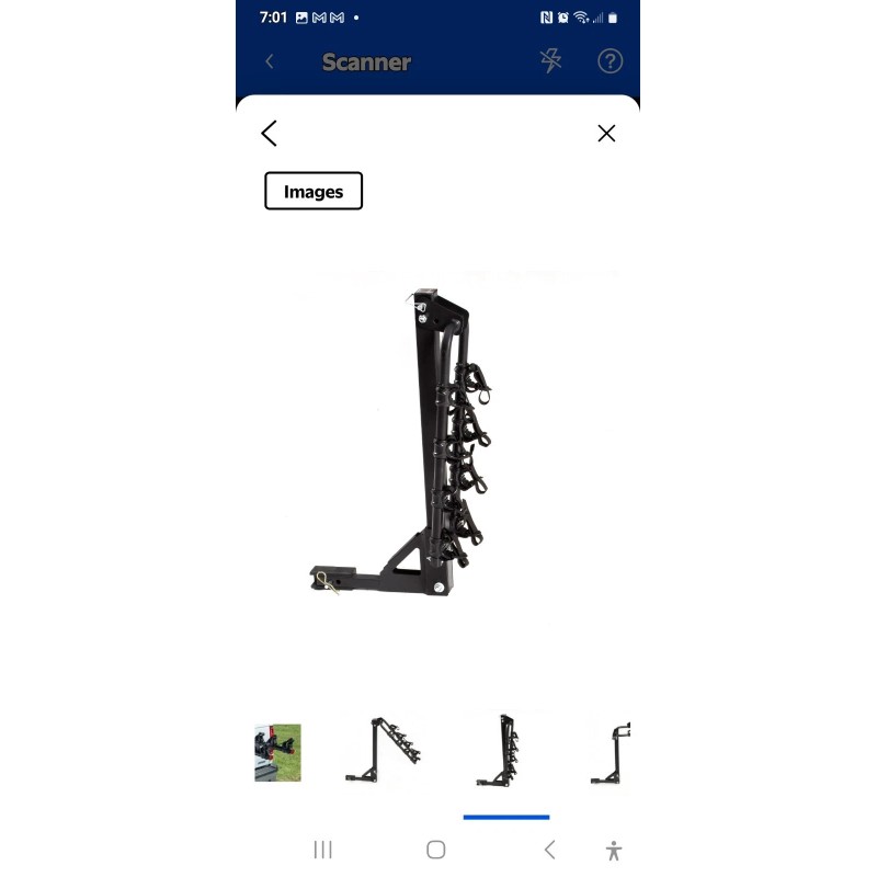 Hyper Tough Hitch Mount Folding 4 Bike Carrier NEW