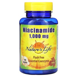 Nature's Life Natures Life Niacinamide 1000mg skin whitening freckle blemish supplement vitamin B 100 tablets / Natures Life 네이처스 라이프 나이아신아마이드 1000mg 피부미백 기미 잡티 보충제 비타민B 100정 X4개