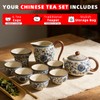Chinese Tea Pot Sets,10 Pcs Portable Ceramic Cup for Tea,
