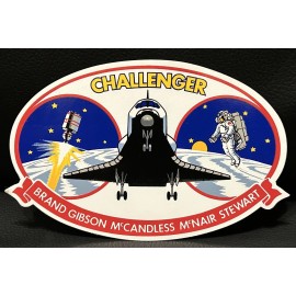 NASA Space Shuttle Challenger Mission STS 41B Sticker Decal Brand Gibson McNair