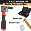 TOOSOAR Copper Pipe Brake Line Flaring Tool Car 3/16 Inch