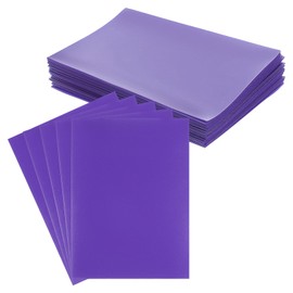 PATIKIL Soft Clear Cards Sleeves Cardholders 3.5x2.6inch, 50 Pack Frosted Trading Card Protectors for Standard Collectable Baseball Game Trading Card, Purple