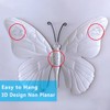 Metal Butterfly Wall Decor - 9.6" Outdoor Fence Wall Art