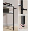 VASAGLE Console Table, 2-Tier Narrow Sofa Table with 2 Shelves,