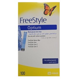Abbott Optium Glucose Strips X 100