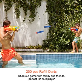 200 Pieces Foam Darts Refill 7.2cm for Nerf N-Strike Elite Series Blaster, Compatible with Soft Dart Balls, for Games and Toys for Kids - Blue