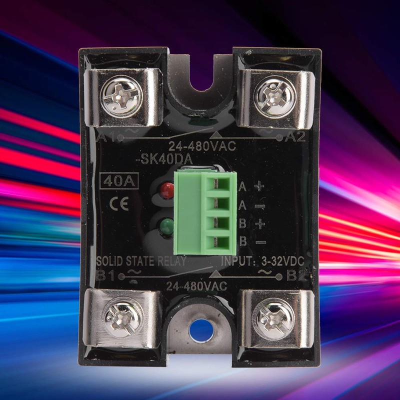 Channel DC Control Channel AC Solid State Relay 24-480VAC Single