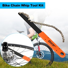Bicycle Chain Whip Sprocket Remover Cassette Lock Ring Tool Sprocket Puller Cassette Removal Tool Universal for 7, 8, 9, 10, 11 Speed Cassette and Cog Ring