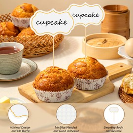 Cheese Markers, Charcuterie Labels, 50Pcs Chalkboard Cupcake Picks Charcuterie Accessories Food Label for Cheese Blank Toothpick Flags for Appetizer Signs Sandwich Wedding Party Decorations White