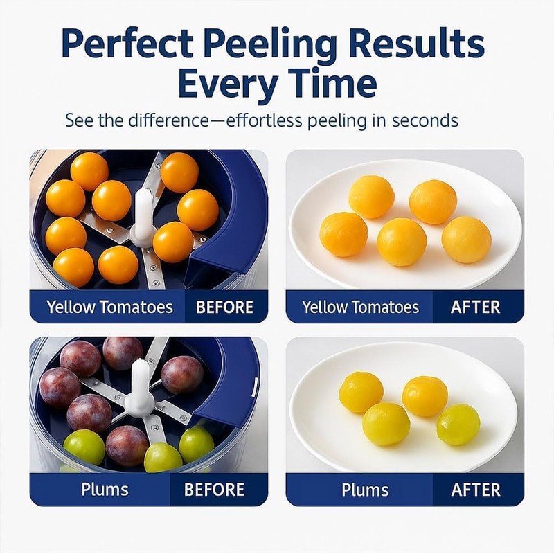 Electric Grape Peeling Machine, Garlic Peeler Machine, Automatic Fruit Peeling