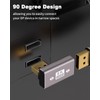 Duttek 8K 90 Degree Displayport Adapter, Displayport Extender Adapter 32.4Gbps,