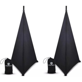 RK RECK Speaker Stand Cover Tripod Stand Skirt Skrim Cover Black*2