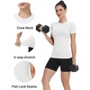 Moozava Compression Shirts Woman Athletic Workout Tops T-Shirts Base Layer