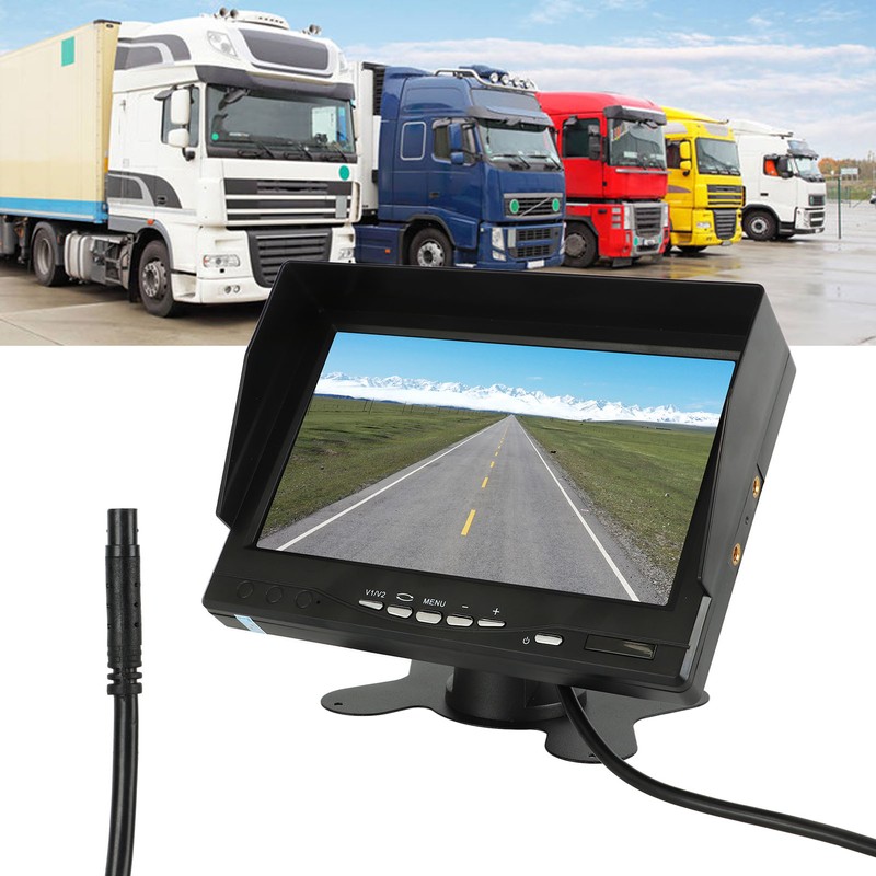 7in Backup Camera Monitor Reversing Display V1 V2 Video Inputs