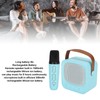 Mini Karaoke Machine Portable Bluetooth Speaker With Wireless Microphone Bass