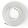COSTWAY 25 Ft. Mini Split Line Set, 1/4”&1/2” O.D. Copper
