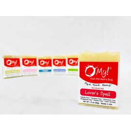 O My! Goat Milk Soap Bar 1.5oz Traveler | Made with Farm-Fresh Goat Milk | Free of Parabens & More | Handcrafted USA