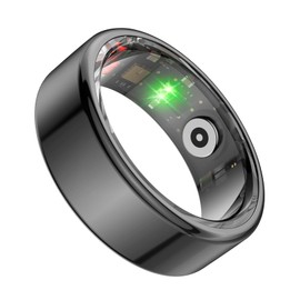 Smart Ring for Android and iOS, Waterproof Portable Fitness Rings for Men and Women, Sleep Tracker, All-Day Surveillance, Camera Remote Control (Cloudy)