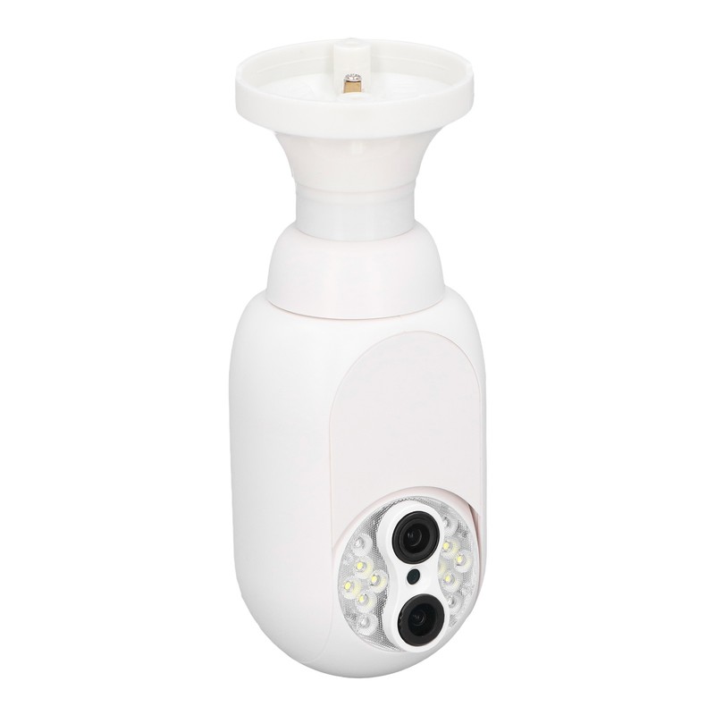 Home Security Camera 1080P Dual Lens 15X Magnification E27 Colorful