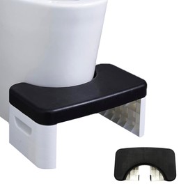 Toilet Stool, Plastic Portable Non-Slip Squat Stool, Adult Poop Stool, Bathroom Footstool for Easy Storage, Toilet Assistance