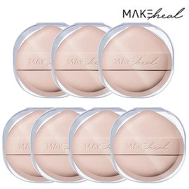Makeheal Cloud Pangpang Puff Giant Cushion Giant Puff 7 Pieces + Case Included, Pink, 7 Sets / 메이크힐 구름 팡팡 퍼프 대왕쿠션 대왕퍼프 7개입 + 케이스 포함, 핑크, 7세트