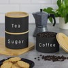 Evapure Tea, Coffee, Sugar, Canister Set, Durable, Resistant, Easy to