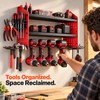 SucceBuy 3-Tier Power Tool Wall Organizer, 100 lb Carbon Steel
