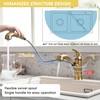 BRAVEBAR Gold Kitchen Faucet with Sprayer - Matte Brushed Gold