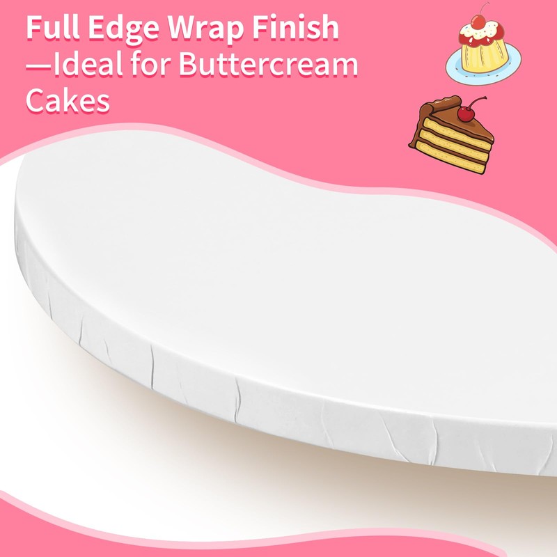 Cake Boards 14 Inch Round – 4 Pack 1/2 Inch