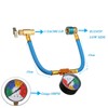 R1234YF Charging Hose with Gauge Kits, R-1234YF Adapter 1/2 LH