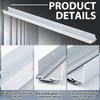 Pushglossy 36" Aluminum Adjustable U Shaped Door Sweep Bottom Seal