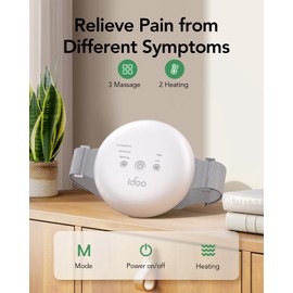 FSA Eligible Items Only List Electric Massager, iDOO Abdominal Massager with Heat to Relieve Indigestion, Bloating, Constipation, Period Cramps, Birthday Gifts for Women Men Mom Dad