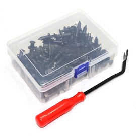 Woodzdon 120 Clips with Remover for Can Am 293150089 ATV UTV Fender Clip Fit 8mm 5/16 inch Hole Body Rivet Push Pin for Can Am Commader Maverick Renegade Outlander for Bombardier Splash Guard Retainer