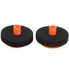 7Pcs Drum Felt Pad Kit Black Orange Red Wear Resistant