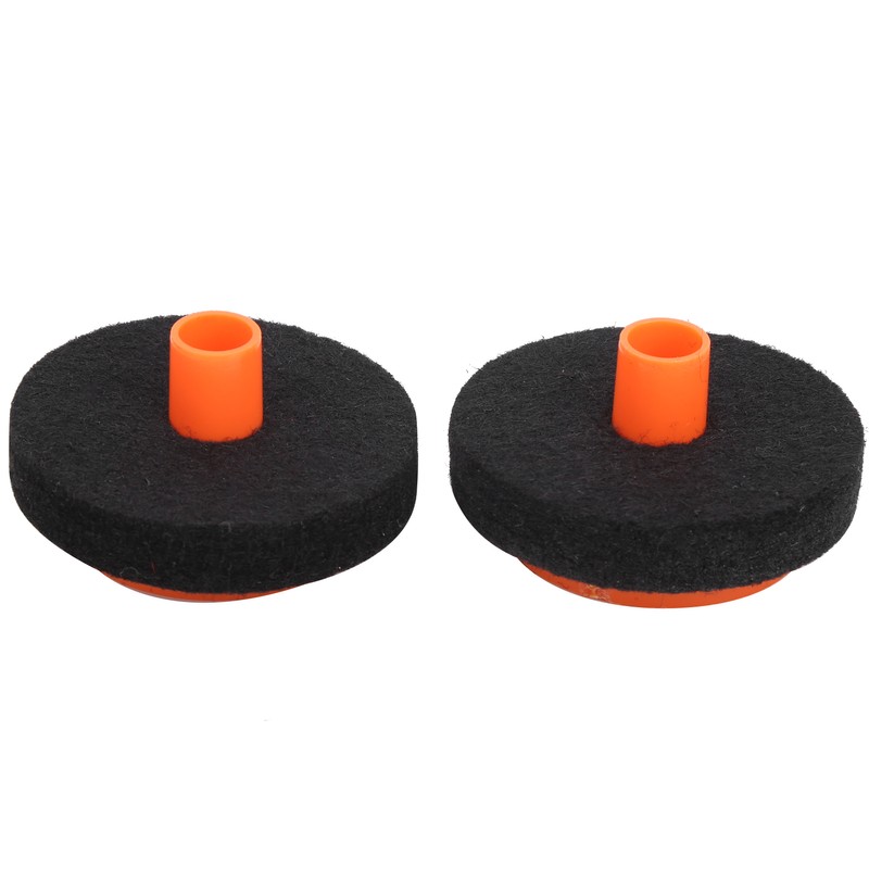 7Pcs Drum Felt Pad Kit Black Orange Red Wear Resistant
