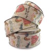 Ribbon Traditions Farm Life Burlap Wired Ribbon 2 1/2" by