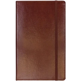 C.R. Gibson MJ5-4792 Brown Bonded Leather Notebook with 240 Ruled Pages, 5" W x 8.25" H