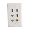 for HDMI and Network Wall Plate, 6 Ports HD Network