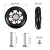 sourcing map Replacement Suitcase Wheels 90 x 24 mm Suitcase