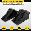 ROBLOCK Solid Rubber Wheel Chocks Heavy Duty Trailer Chock, G.V.W.