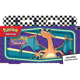 Pokémon TCG: Back to School Pencil Case – Charizard (Tin & 2 Booster Packs)