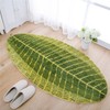 JameStyle26 - Non-Slip Bathroom Rug Green - Palm Leaf Pattern