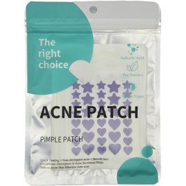 The Right Choice Parches hidrocoloides para cubrir granos e imperfecciones, calcomanías con ácido salicílico, aceite de árbol (Morado)