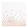 Juvale 50-Pack Disposable Rose Gold Napkins - 6.5-Inch 3-Ply Paper