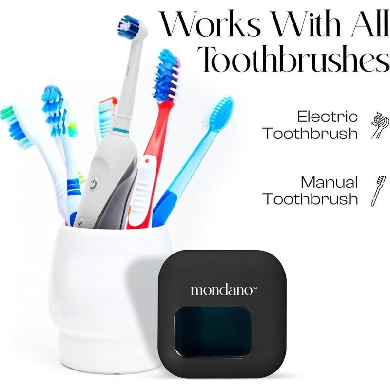 UV-C Sanitizer and Holder, Toothbrush Case - Manual/Electric Toothbrush Cover