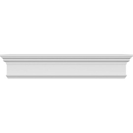 Ekena Millwork CRH07X34 34-Inch Bottom Width x 37 1/2-Inch Top Width x 7 1/4-Inch H x 1-Inch P Crosshead with Trim