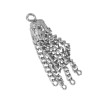 Lot 10 Silver Chain Tassel Charms Pendants for Jewelry Making